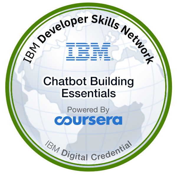 IBM Chatbot Building Essentials Badge