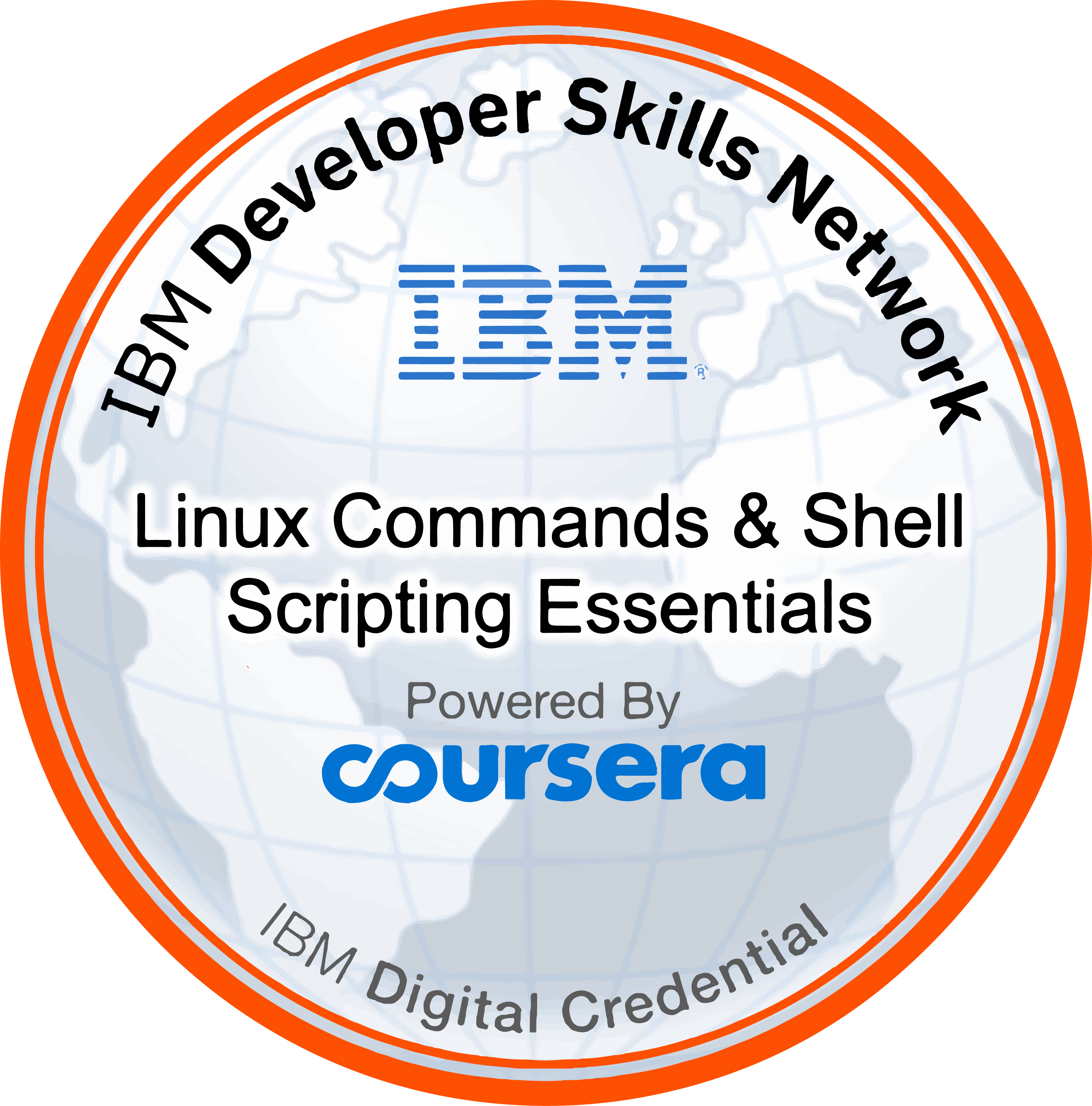 IBM linux-commands-shell-scripting-essentials badge